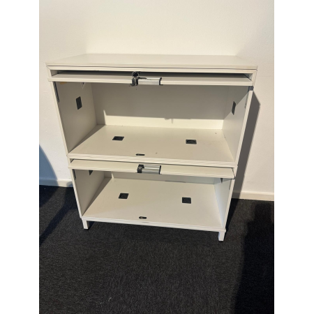 Steelcase klapdeurkast - wit