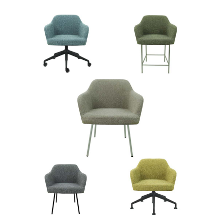 CS Lola barkruk – lage kuip | zithoogte 65 cm