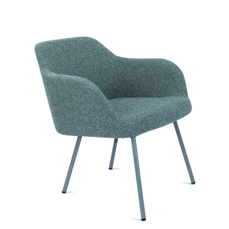 CS Lola vierpoots stoel – lage kuip | zithoogte 48 cm