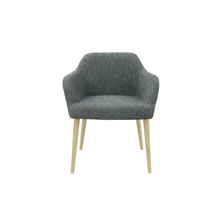 CS Lola vierpoots stoel hout – lage kuip | zithoogte 48 cm