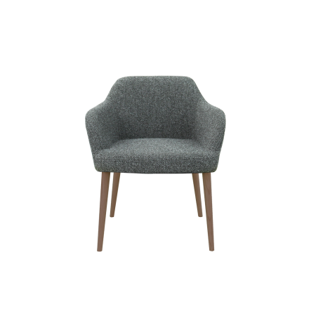 CS Lola vierpoots stoel hout – lage kuip | zithoogte 48 cm