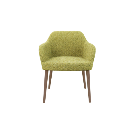 CS Lola vierpoots stoel hout – lage kuip | zithoogte 48 cm