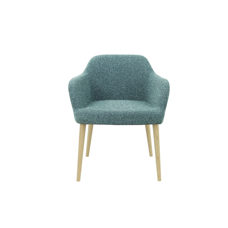 CS Lola vierpoots stoel hout – lage kuip | zithoogte 48 cm