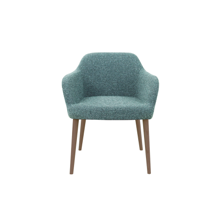 CS Lola vierpoots stoel hout – lage kuip | zithoogte 48 cm