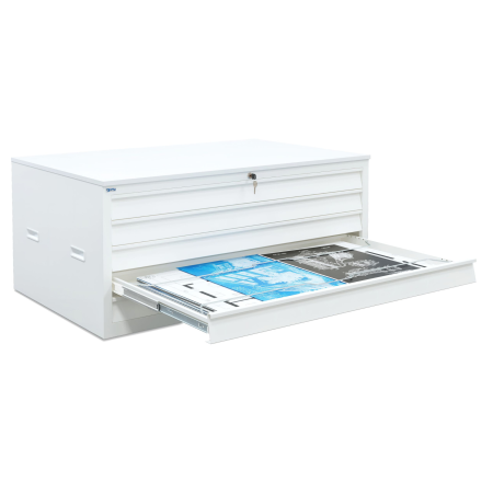 CH TEK130 tekening ladekast met topblad - 130x55x90 cm - A0 formaat