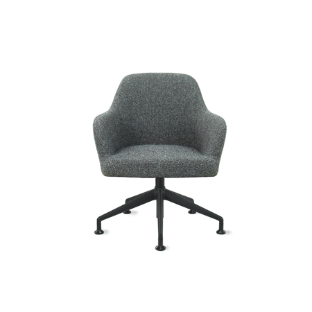 CS Lola vijfpoots lounge stoel - middelhoge kuip | zithoogte 43 cm