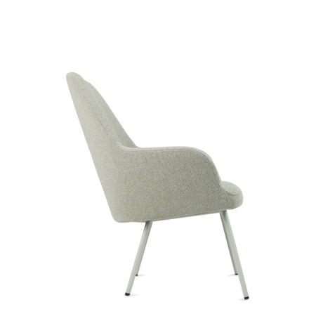 CS Lola vierpoots lounge stoel – hoge kuip | zithoogte 40 cm