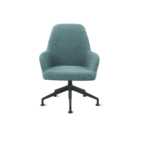 CS Lola vijfpoots lounge stoel – hoge rugleuning | zithoogte 43 cm