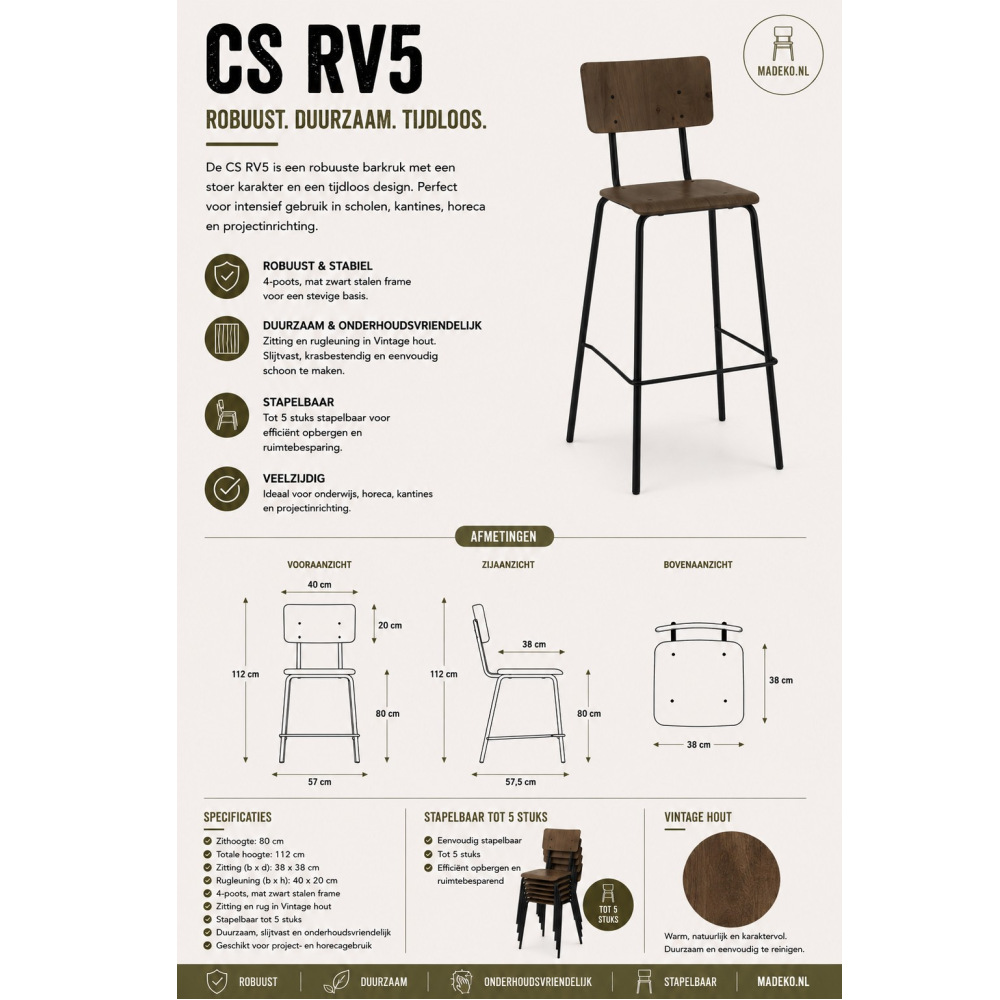 CS RV5 barkruk