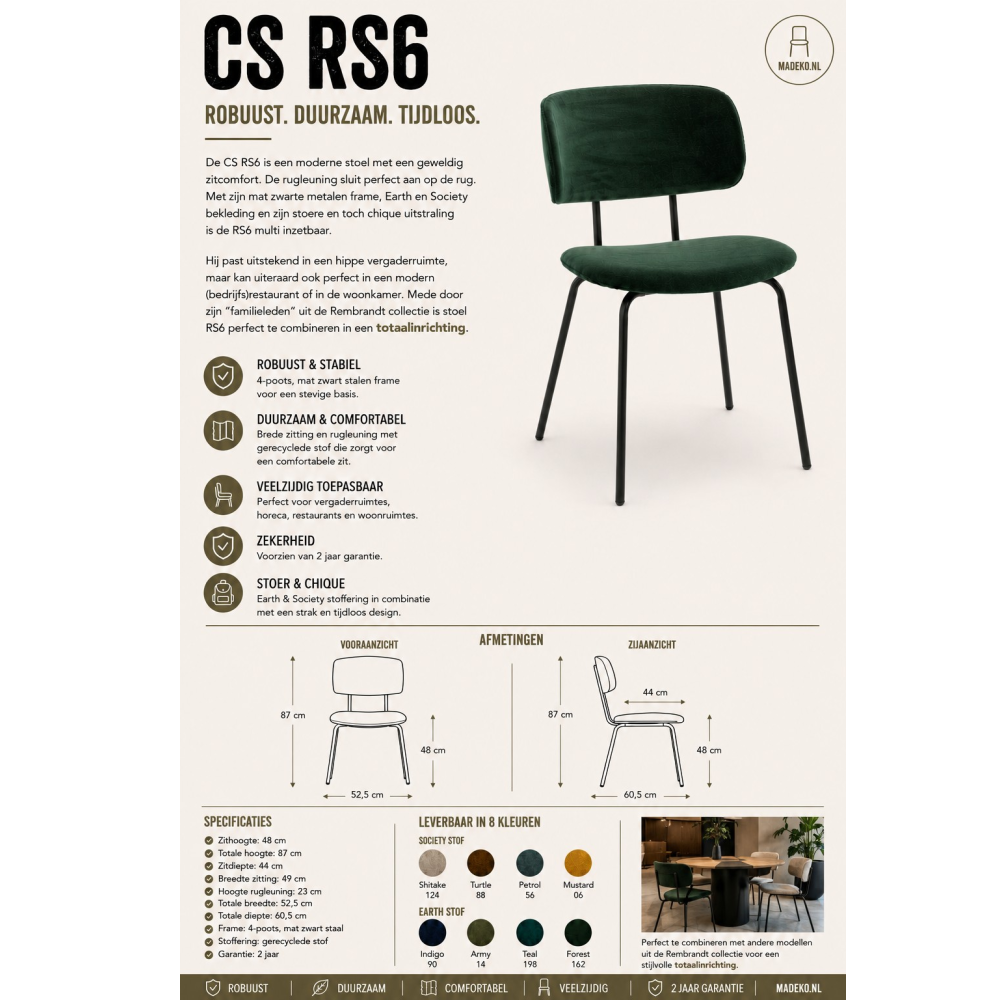 CS RS6 stoel