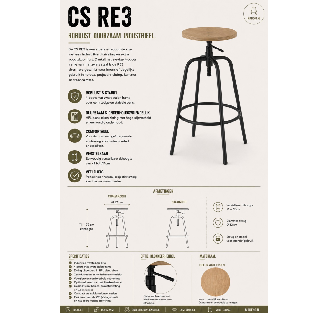 CS RE3 barkruk