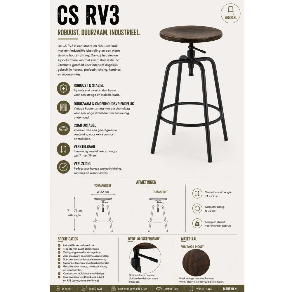 CS RV3 barkruk