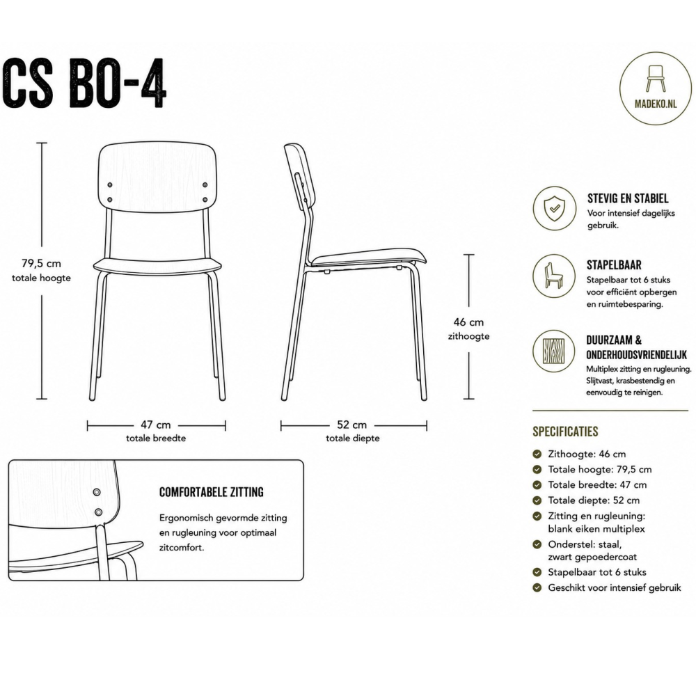 CS BO-4 stoel