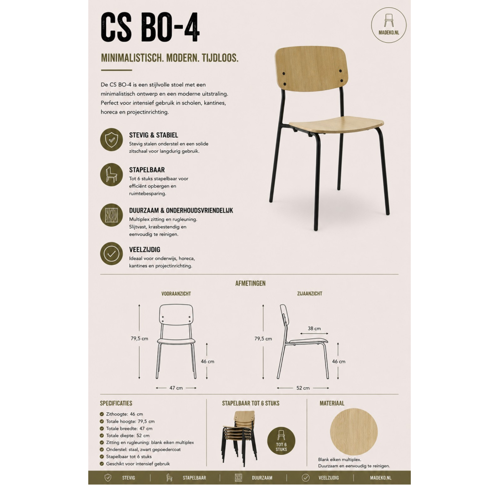 CS BO-4 stoel