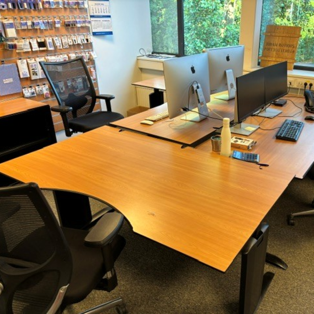 Lensvelt ergonomisch bureau - 160 x 90 cm | volkern peren blad (ACTIE)