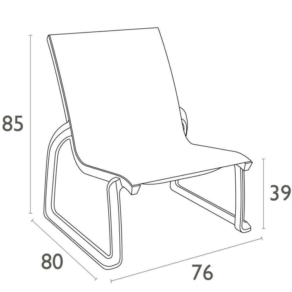 Aanbieding – Siesta Pacific Lounge Chair | donkergrijs-zwart (ACTIE)