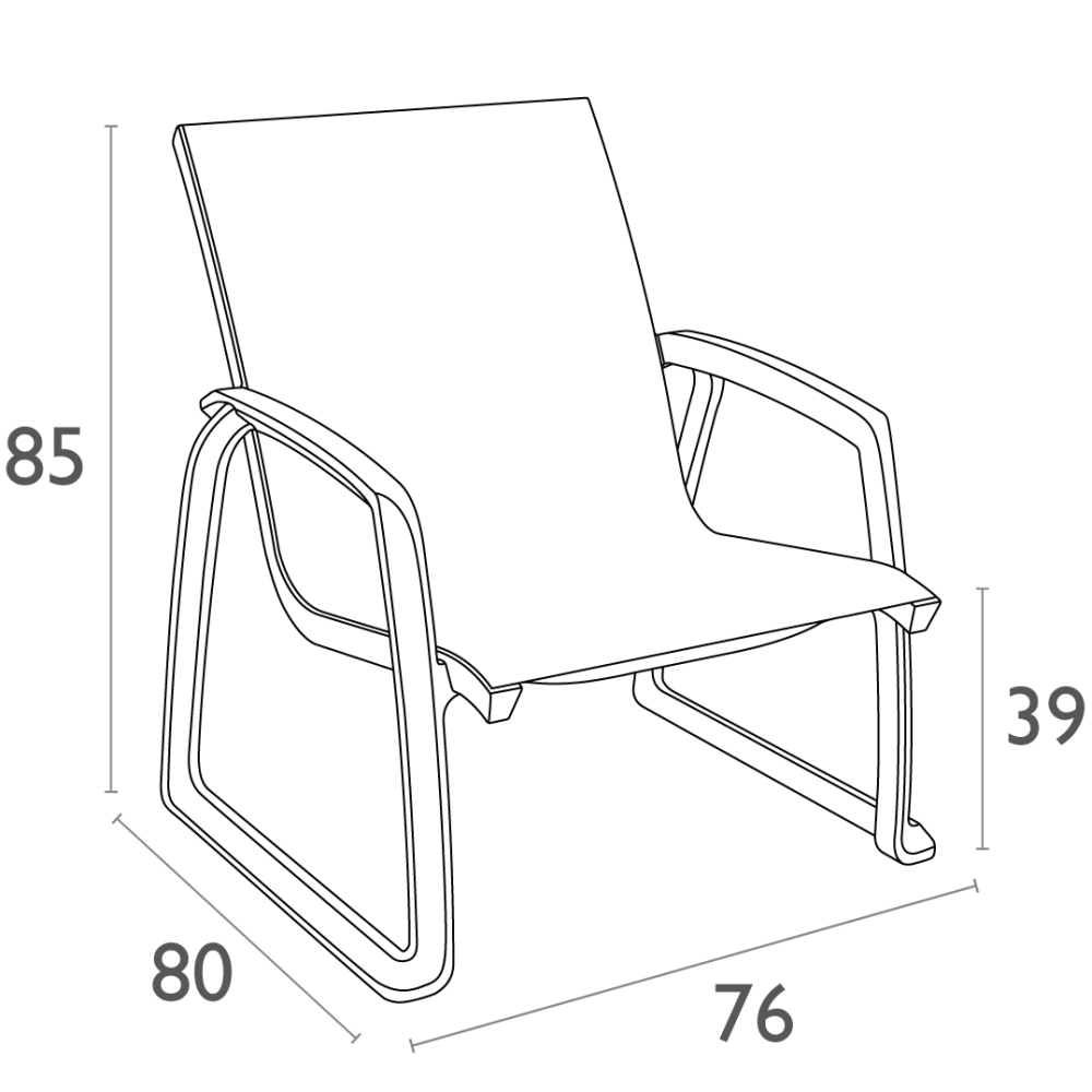 Aanbieding – Siesta Pacific Lounge Armchair | taupe - taupe (107714)