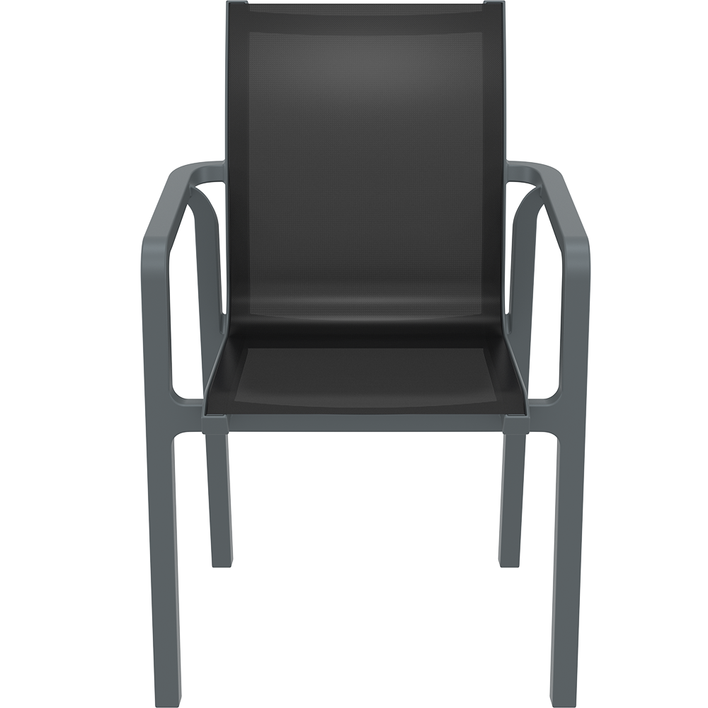 Aanbieding – Siesta Pacific Armchair | donkergrijs - zwart (ACTIE)