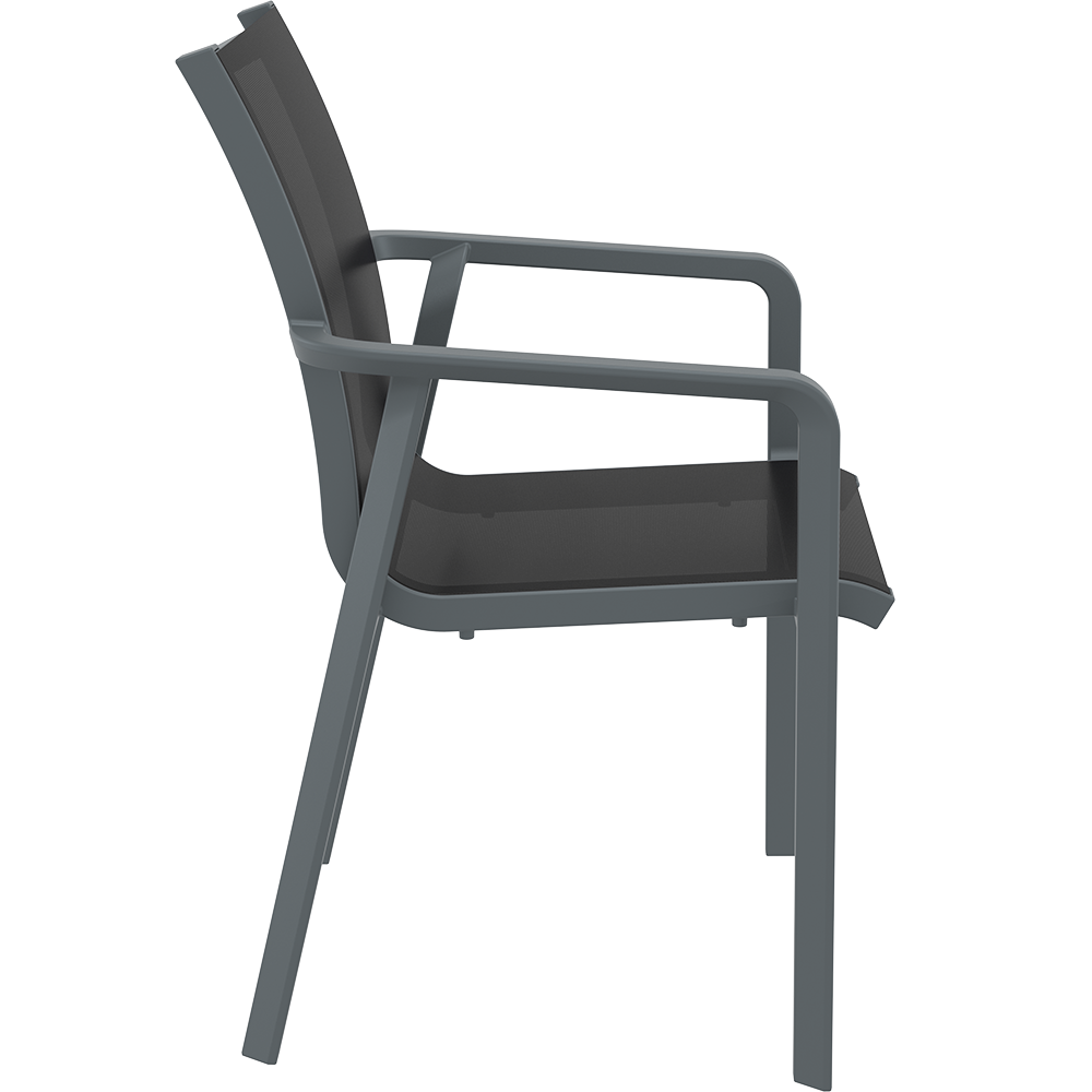 Aanbieding – Siesta Pacific Armchair | donkergrijs - zwart (ACTIE)