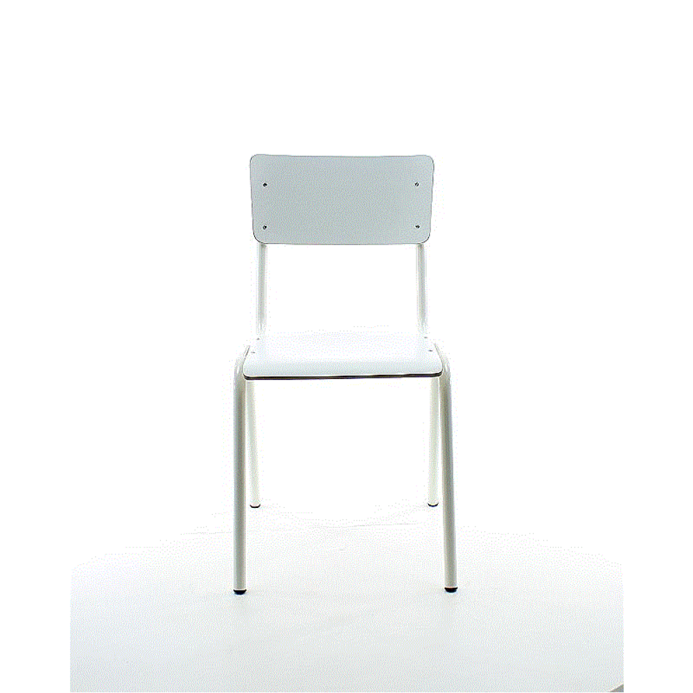 CS MX HPL kantinestoel - wit