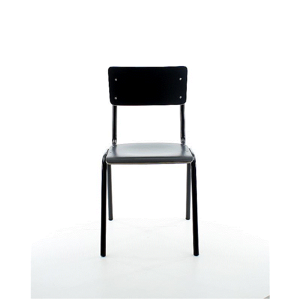 CS MX HPL kantinestoel - zwart
