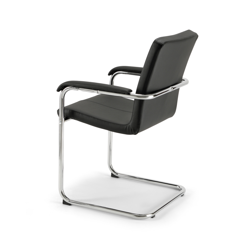 CS Comfort sledestoel zwart leder